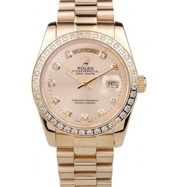 Aaa replica watch Stainless Plated Day-Date Dial 18k Rolex Gold Yellow Steel Gold 0529